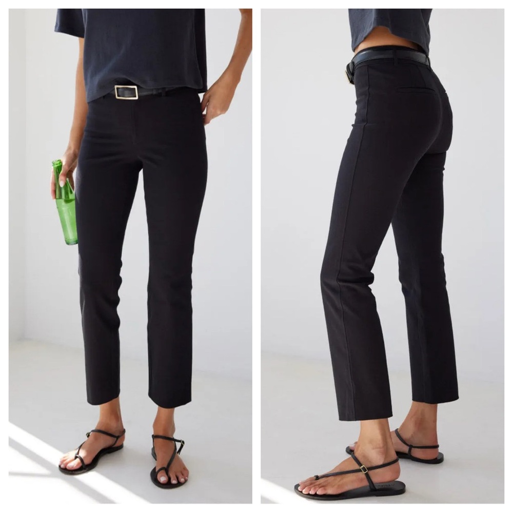AYR The Daily Dose Bi-Stretch High Rise Ankle Pants in Black- Still Full Price